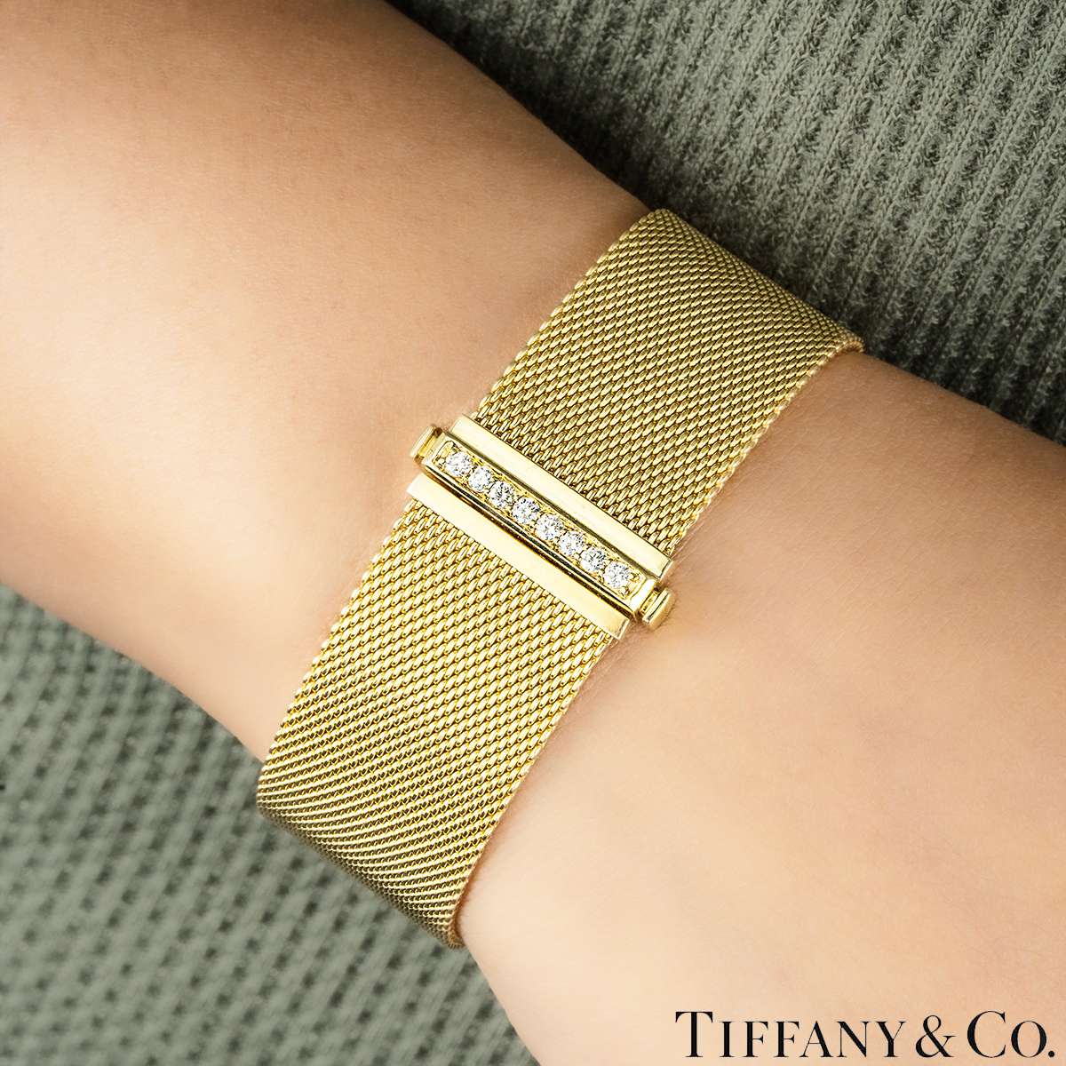 Tiffany & Co. Yellow Gold Somerset Mesh Bracelet Tiffany & Co. Yellow Gold Somerset Mesh Bracelet